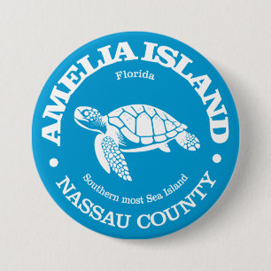Insel Amelia (Meeresschildkröte) Button