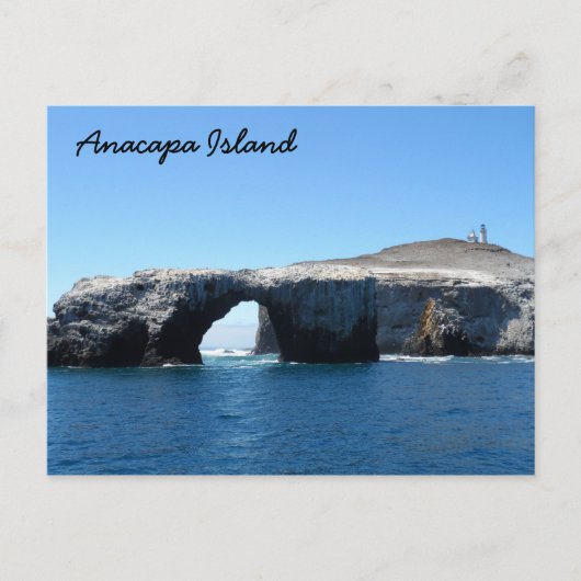 Insel Anacapa - Nationalpark der Kanalinseln Postkarte (Vorderseite)