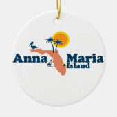 Insel Annas Maria - Karten-Entwurf Keramik Ornament (Vorne)