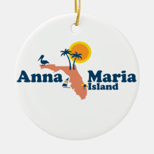 Insel Annas Maria - Karten-Entwurf Keramik Ornament