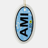 Insel Annas Maria - ovaler Entwurf Keramikornament (Rechts)