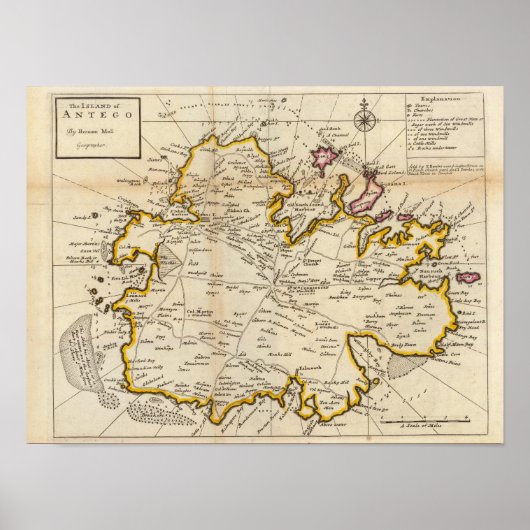 Insel Antego Poster (Vorne)