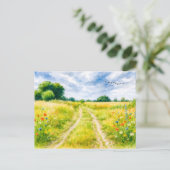 Insel Aquarell havelland Feiertagspostkarte (Stehend Vorderseite)