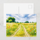 Insel Aquarell havelland Feiertagspostkarte (Vorne/Hinten)