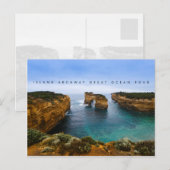 Insel Archway auf der Great Ocean Road, Australien Postkarte (Vorne/Hinten)