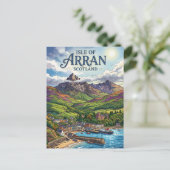 Insel Arran Schottland Postkarte (Stehend Vorderseite)