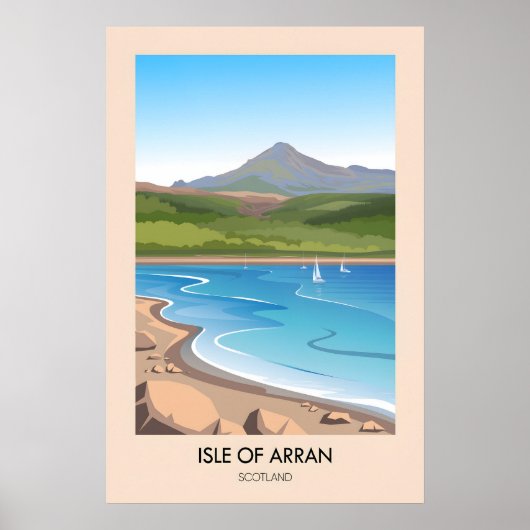 Insel Arran Schottland Reiseplakat Poster (Vorne)