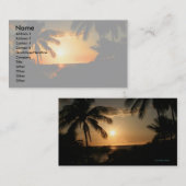 Insel-Art Hawaii Visitenkarte (Vorne/Hinten)