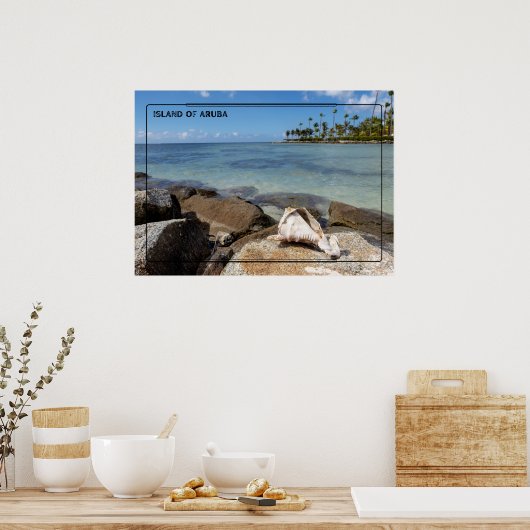 Insel Aruba Beach Poster (Küche)