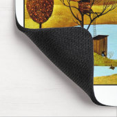 Insel-Baum-Haus Mousepad (Ecke)