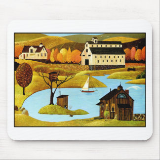 Insel-Baum-Haus Mousepad