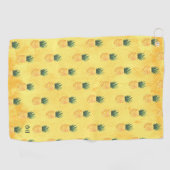 Insel Beach Ananas Mit Monogramm Golfhandtuch (Horizontal)