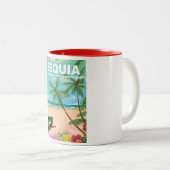 Insel Bequia in St. Vincent und die Grenadinen Zweifarbige Tasse (VorderseiteRechts)