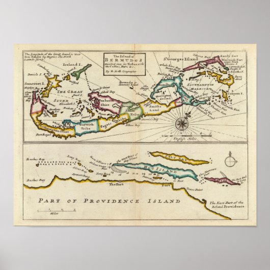 Insel Bermuda, Teil der Insel Providence Poster (Vorne)