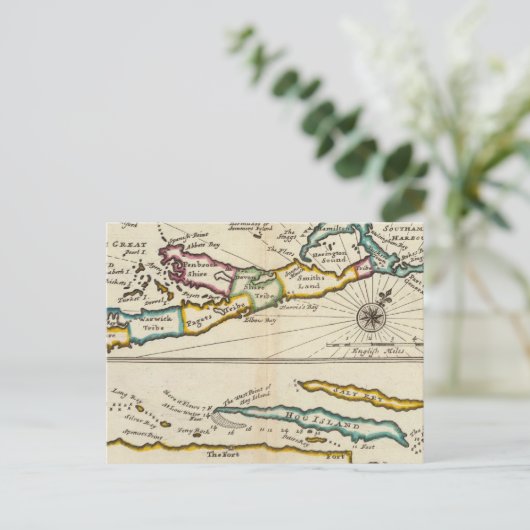 Insel Bermuda, Teil der Insel Providence Postkarte (Stehend Vorderseite)