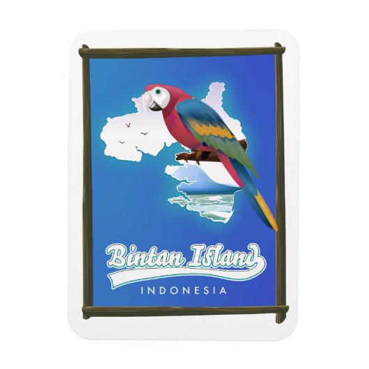 Insel Bintan Indonesien Reiseplan Magnet (Vertikal)