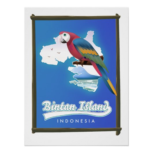 Insel Bintan Indonesien Reiseplan Poster (Vorderseite)