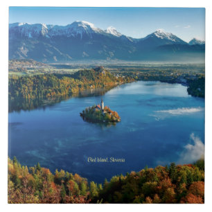 Insel Bled, Slowenien, landschaftlich Fliese