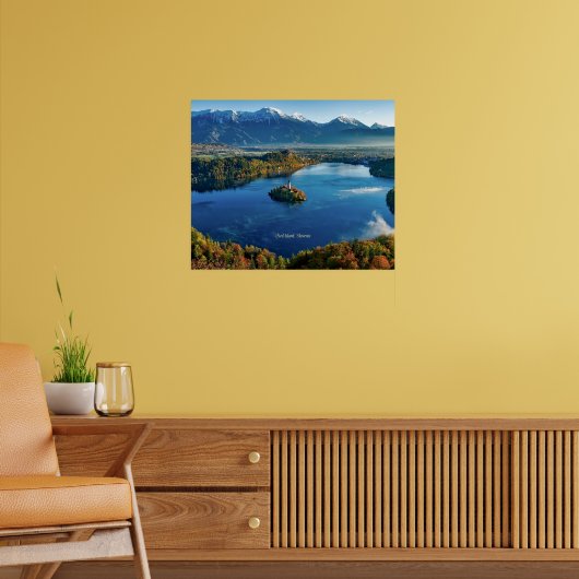 Insel Bled, Slowenien, landschaftlich Poster (Wohnzimmer 2)
