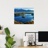 Insel Bled, Slowenien, landschaftlich Poster (Heimbüro)