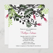 Insel-BlumenBlumen-Brautparty-Einladung Einladung (Vorne/Hinten)