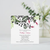 Insel-BlumenBlumen-Brautparty-Einladung Einladung (Stehend Vorderseite)