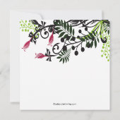 Insel-BlumenBlumen-Brautparty-Einladung Einladung (Rückseite)