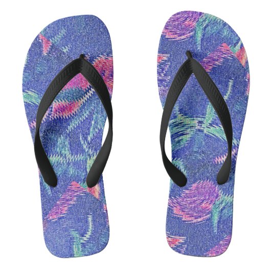 Insel Blumengarten Flip Flops Badesandalen (Fußbett)