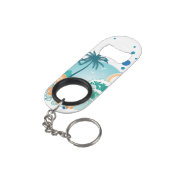 Insel-Brandungs-Miniflaschen-Öffner mit Mini Flaschenöffner (Rückseite Schrägansicht)