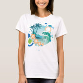 Insel-Brandungs-T - Shirt (Vorderseite)