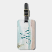 Insel Breeze Beach Custom Honeymoon Reisen Mr. Gepäckanhänger (Vorderseite vertikal)