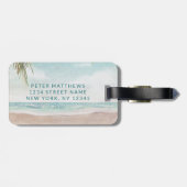 Insel Breeze Beach Custom Honeymoon Reisen Mr. Gepäckanhänger (Rückseite horizontal)