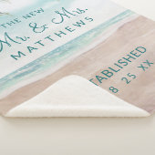 Insel Breeze Beach der neue Mr. & Mrs. Newlyweds Sherpadecke (3/4)