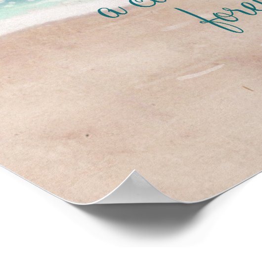 Insel Breeze gestrichen Strand in der Liebe Erinne Poster (Ecke)