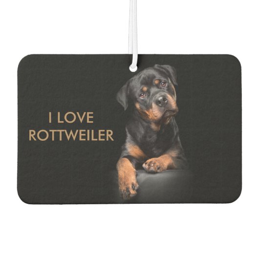 Insel Breeze Landschaft Rectangle Air Rottweiler Autolufterfrischer (Vorderseite)