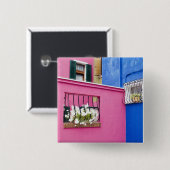 Insel Burano, Burano, Italien. Burano Button (Vorne & Hinten)