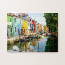 Insel Burano in der Nähe von Venedig, Rainbow Hous