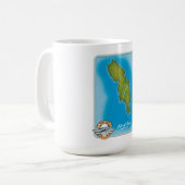 Insel Bute Karte Kaffeetasse (Vorderseite Links)