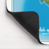 Insel Bute Karte Mousepad (Ecke)