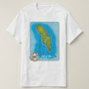 Insel Bute Karte T-Shirt