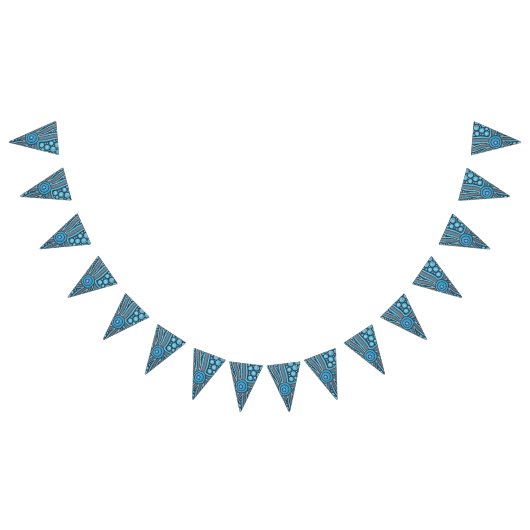 Insel Camp Aborigine-Kunst Wimpelkette (Alle)