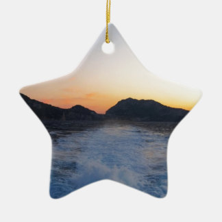 Insel Capri am Sonnenuntergang Keramikornament