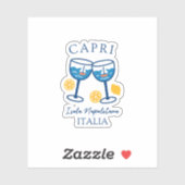 Insel Capri Aufkleber (Blatt)