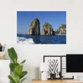 Insel Capri, Faraglioni Poster (Heimbüro)