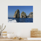 Insel Capri, Faraglioni Poster (Küche)