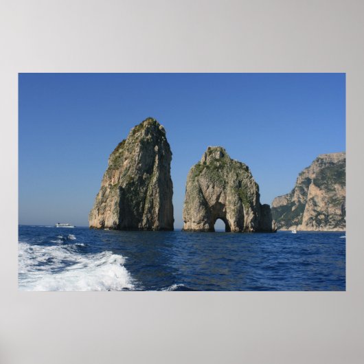 Insel Capri, Faraglioni Poster (Vorne)