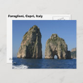 Insel Capri, Faraglioni Postkarte (Vorne/Hinten)