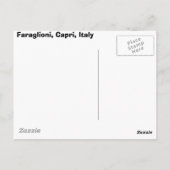 Insel Capri, Faraglioni Postkarte (Rückseite)