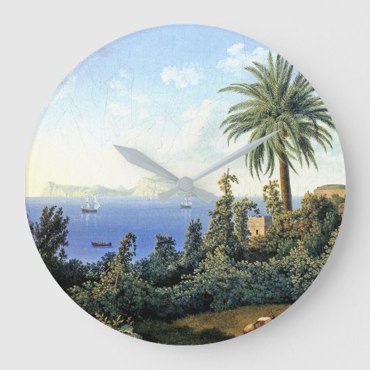 Insel Capri Italien Uhr Mauer im Mittelmeer (Vorderseite)