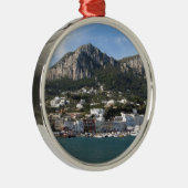 Insel Capri panoramische Seeansicht Ornament Aus Metall (Rechts)